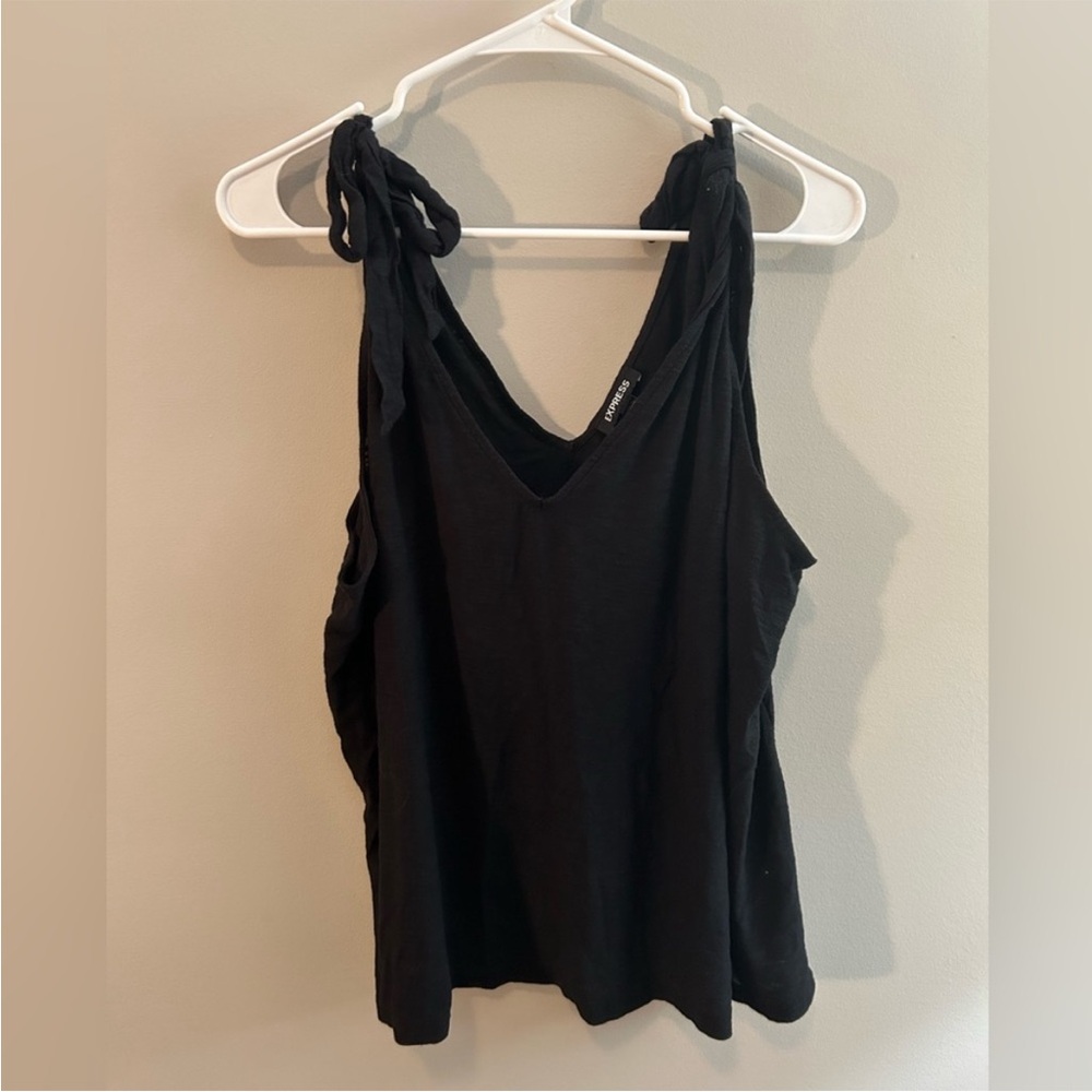 Express shoulder tie tank top